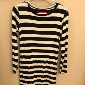 Black & White T-Shirt Dress